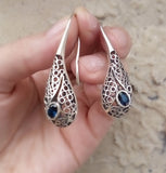 Silver ring  Blue topaz stone Sterling 925 Spring gifts for women