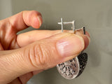 Silver 925 round marcasite