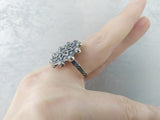 Set Ring Earrings flower Silver 925