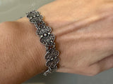 Indulge in luxury with our exquisite high-quality jewelry. Crafted with sterling silver 925, perfect for sensitive skin. Our traditional delicate bracelet boasts a western Armenian design, exuding sophistication and opulence. Elevate your style and manifest your wealth with this exclusive piece.