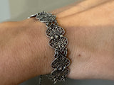 Discover the intricate beauty of our filigree lace bracelet, crafted with high quality sterling silver 925. Handmade in Western Armenia, this traditional jewelry embodies the spirit of our Armenian heritage. Shop now at Armenian Spirit's online store to take advantage of our sale.