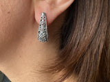Set Ring Earrings floral Silver 925
