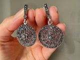 Silver 925 round marcasite