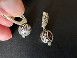Pomegranate earrings Silver 925