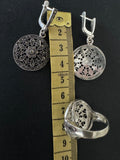 Silver 925 round marcasite