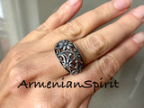 Set Ring Earrings floral Silver 925