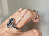 Silver 925 Bracelet and Double ring