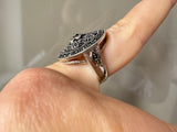 Silver 925 round marcasite