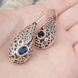 Silver ring  Blue topaz stone Sterling 925 Spring gifts for women