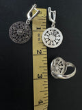 Silver 925 round marcasite
