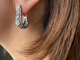 Set Ring Earrings floral Silver 925