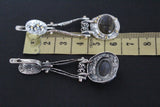 SET Silver 925 real Gold plated Earrings and Ring