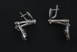 SET Silver 925 real Gold plated Earrings and Ring
