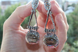 SET Silver 925 real Gold plated Earrings and Ring