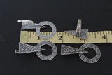 Silver 925 earrings Ethnic Geometric Jewelry Armenian sterling 925