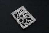 SET jewelry 925 SILVER Marcasite Large ring earrings