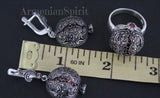 Earrings Sterling Silver 925 Pomegranate