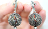 Earrings Sterling Silver 925 Pomegranate