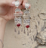 Garnet rings jewelry handmade STERLING SILVER 925 Ring
