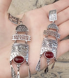 Garnet rings jewelry handmade STERLING SILVER 925 Ring
