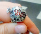 Persephone ring Garnet stones SILVER 925 pomegranate