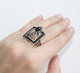 Onyx Very long Earrings Boho jewelry black bohemian STERLING SILVER 925