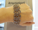 Marcasite bracelet wide Sterling Silver 925 for women