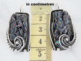 Gemstone druzy Earrings Ring adjustable Pendant STERLING SILVER 925