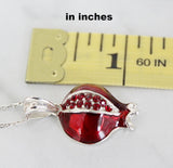 Pomegranate pendant Sterling silver 925