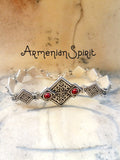 Garnet bracelet Armenian jewelry Sterling SILVER 925 Ethnic bracelets