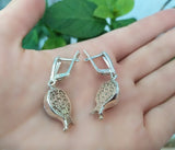 Pomegranate Ring Armenian symbol STERLING SILVER 925 zircon red stones