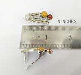 SILVER Earrings 925 real Gold plated with Natural Carnelian jadeite