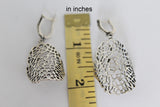 Modern jewelry Set SILVER 925 Concave Earrings Dangle and ring
