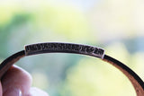 Real leather bracelet with Silver cross 925 Armenian alphabet Letters Armenian