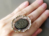 Golden pirit Earrings Ring Pendant Gold plated SILVER 925
