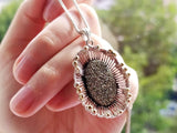 Silver Big Earrings Golden pirit Gold plated jewelry yellow