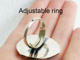 Green Malachite ring STERLING SILVER 925 jewelry
