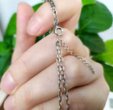 Filigree Bracelet Sterling silver 925 with round details Adjustable with chain