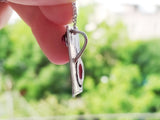 SILVER 925  Red pendant tiny lightweight Tribal Garnet jewelry