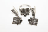 Earrings SILVER 925 Small With black onyx stone