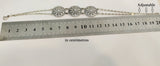 Filigree Bracelet Sterling silver 925 with round details Adjustable with chain
