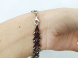 Garnet bracelet Armenian jewelry Sterling SILVER 925 Taraz jewelry Ethnic