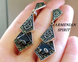 Silver 925 ring with black stone