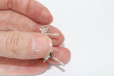 Set earrings and ring silver floral marcasite sterling silver 925