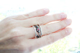 Pomegranate ring jewelry SILVER 925 Persephone