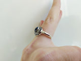 Silver ring  Blue topaz stone Sterling 925 Spring gifts for women