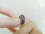 Silver ring  Blue topaz stone Sterling 925 Spring gifts for women