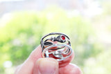 Pomegranate ring jewelry SILVER 925 Persephone
