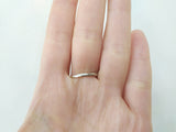 Gold plated silver RING flower Light green zircon Small floral Sterling silver 925
