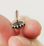 Silver 925 ring adjustable with Lab pearl creamy white